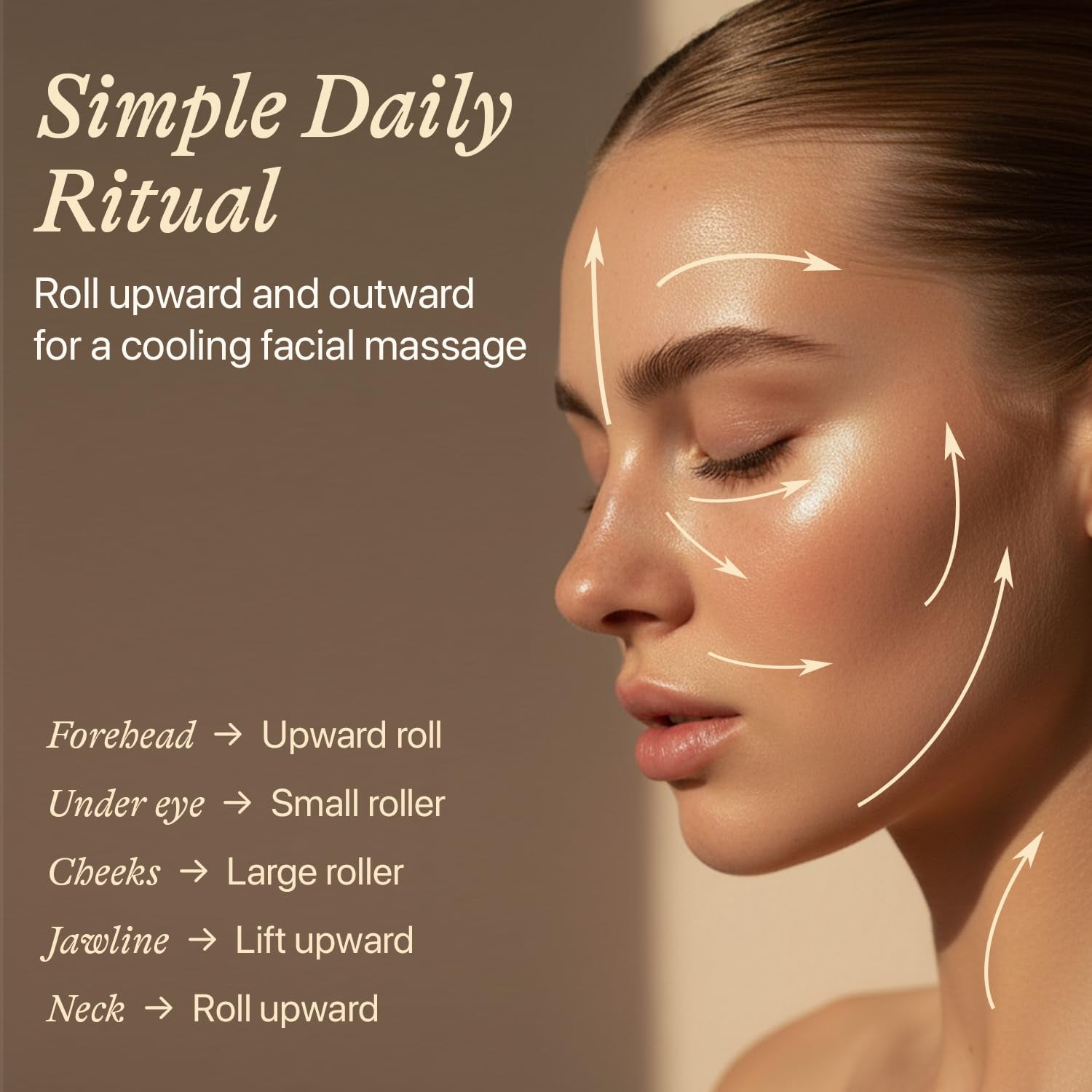 Jade Roller for Face - Smoothes Fine Lines & Wrinkles, Valentines Day Gifts, Massager Skin Care Tools with Small Eye Roller for Puffy Eyes, De-Puffing & Firming Facial Tool, Self Care Gifts for Women